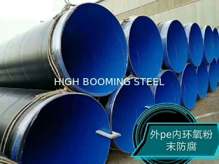 S355 SSAW Welded steel pipes with external 3PE and internal FBE Coating