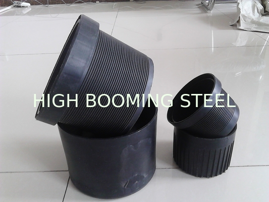 Plastic only thread protectors for oil casing pipes