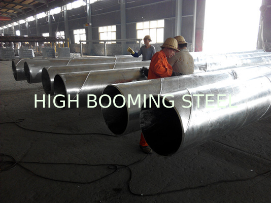 508*12mm EN10025 Hot Galvanized Spiral Welded for Water Transferring