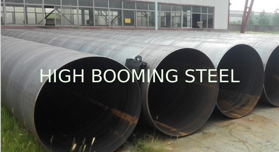 ASTM A252GR.3 High Tensile Spiral Pipes Used in Pile fabrications