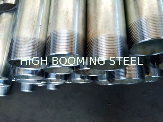 Seamless GI Steel Pipes with threading and couplings