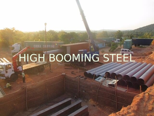 Spiral Steel Pipes for wharf construction project