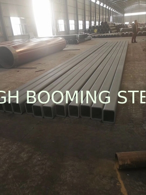 Seamless square steel tubes with epoxy-polyamide primer