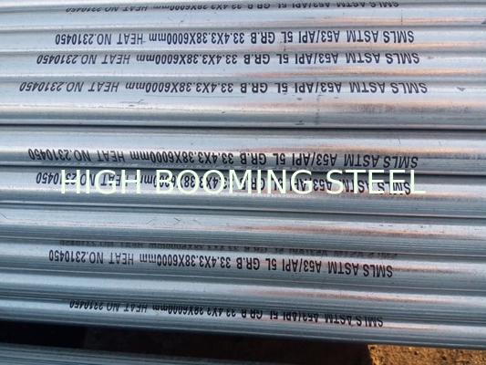 A53GR.B galvanized carbon seamless tubes China exporter