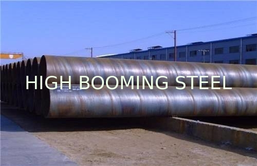 S235 Spiral Welded Steel Pipes with special coating as piles