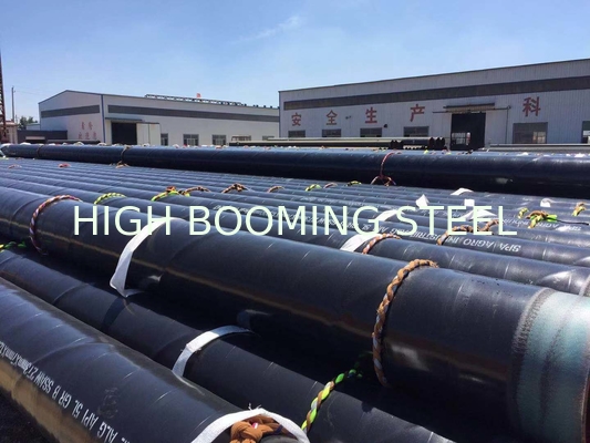 3LPE 2.2mm Coated SSAW welded steel pipes  China origin