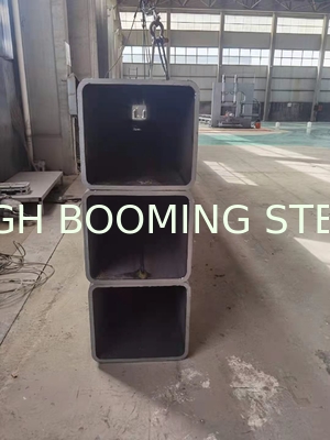 S275JRH structural square steel sections with right angles used in glass curtain wall
