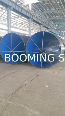 EN10025 SSAW spiral welded steel pipes with black paintings